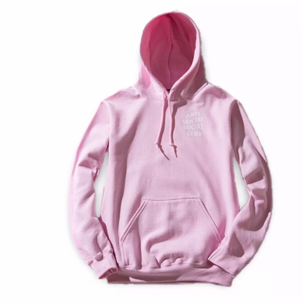 2016 Anti Social Social Club Pink Hoodie